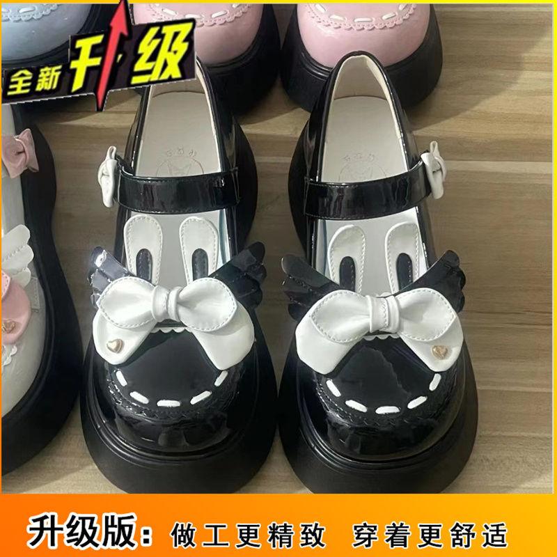Lolita small leather shoes for women and Japanese women jk2025 spring and summer new thick-soled big head bow Mary Jane single shoes