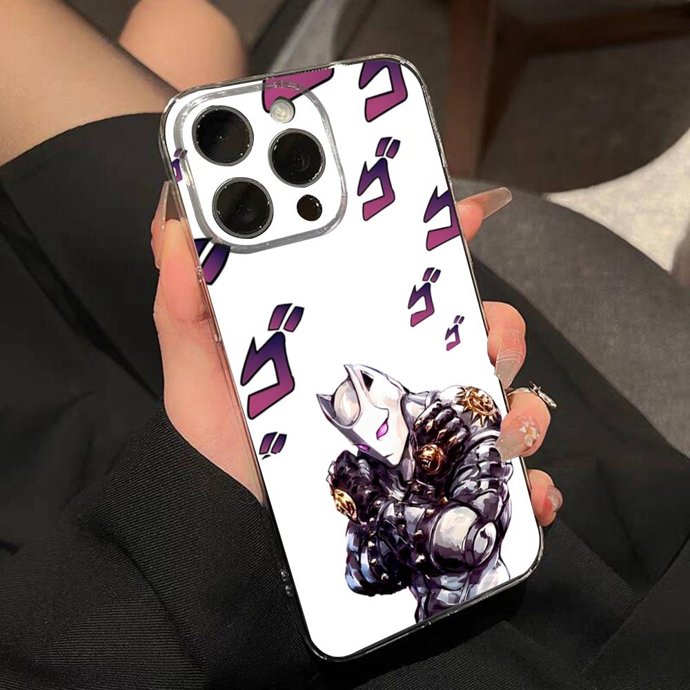 JoJo Adventure Killer Queen Phone Case For IPhone 15 Pro Max 16 Pro Max 14 13 11 12 Mini Xs X Xr 7 8 Plus Se Transparent Cover