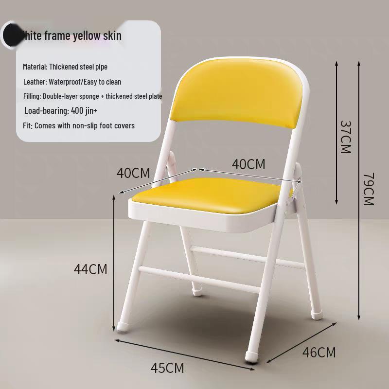 Folding Office & Dining Chair: Easy Storage, No Assembly Needed
