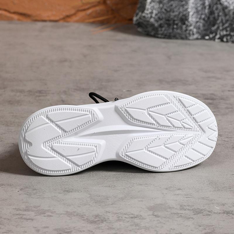 Fashion Spring Autumn Comfortable Sports Shoes for Women Lightweight Breathable Knitted Sneakers Woman Thick Sole Slip On Casual Shoes