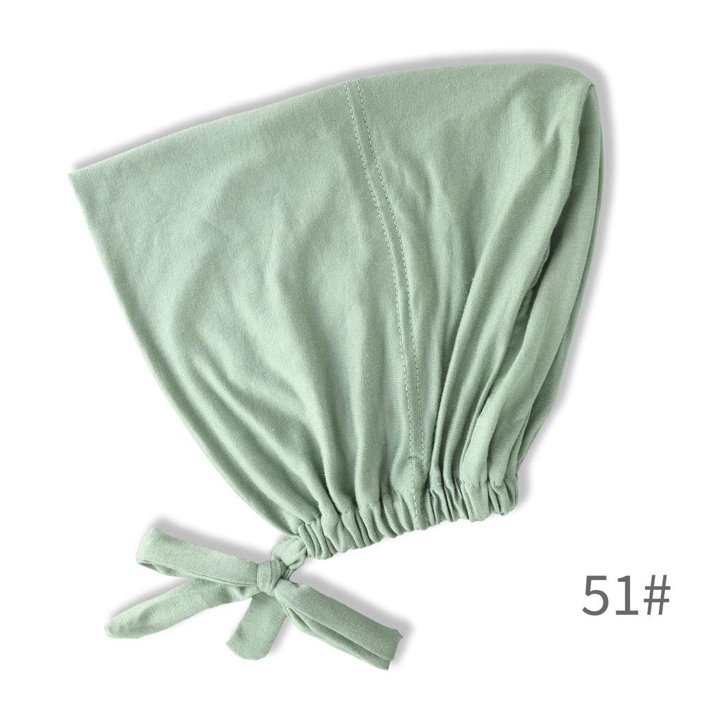 Premium Mercerized Cotton Adjustable Elastic Hair Cover Cap