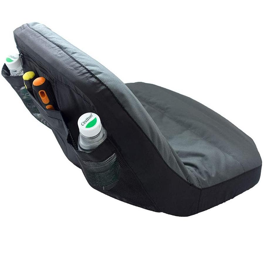 35×40×50cm Black& Grey Lawn Mower Tractor Seat Cover Padded Protector Waterproof
