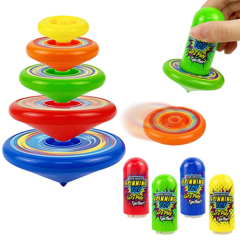 Colorful Multi-Layer Spinning Stacking Game Toy Tower