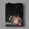 Men's Kitasan Black Riding Christmas Dinosaur T Shirts Uma Musume Pretty Derby Pure Cotton Short Sleeve O Neck Tees T-Shirts