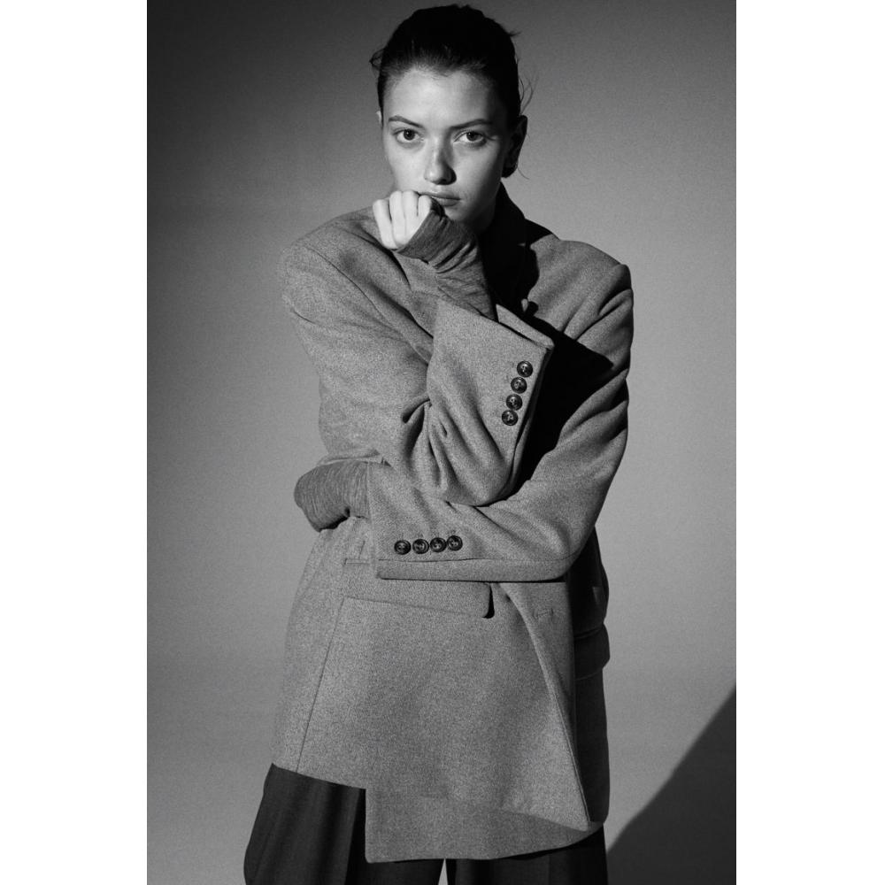 

Двубортный пиджак HM Серый