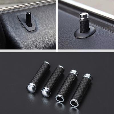 POSSBAY Nou 4 buc. Închidere universală a ușii Pin Capa mânerului Fibră de carbon mașină Camion Accesorii pentru interiorul mașinii Încuietoare pentru ușă pentru BMW Benz