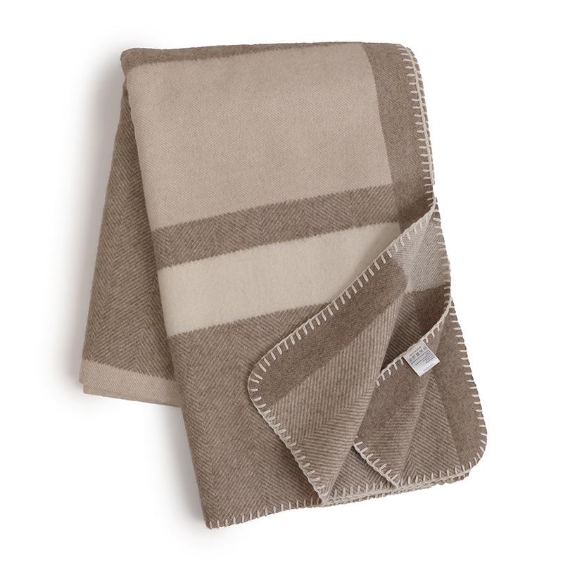 New Wool Jacquard Twill Blanket for