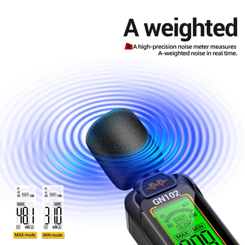 Easy Carry  Sound Level Meter High Precisions Decibel Tester for Accurate Noise Measurement in homes  & Office environment 