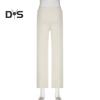 Women Fall Winter Pants Low Waist Butt-lifted Sport Trousers Drawstring Elastic Waist Solid Color Yoga Sweatpants Winter Plush-lined Wide Leg