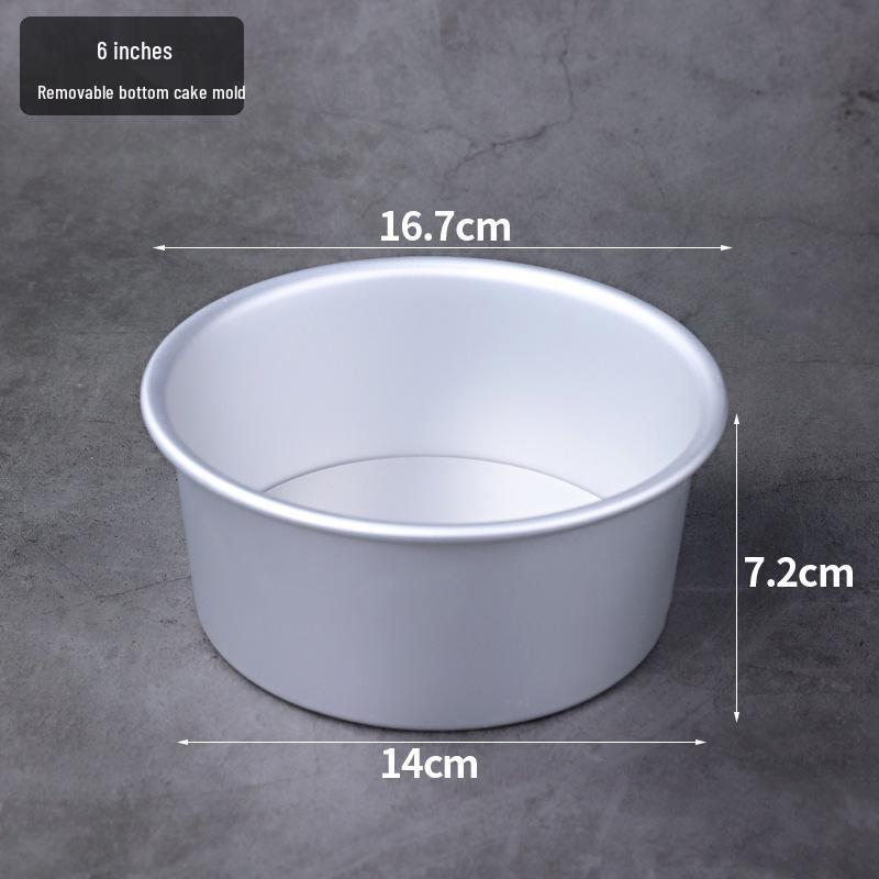 Heart-Shaped Anodized Chiffon Cake Mold with Removable Bottom