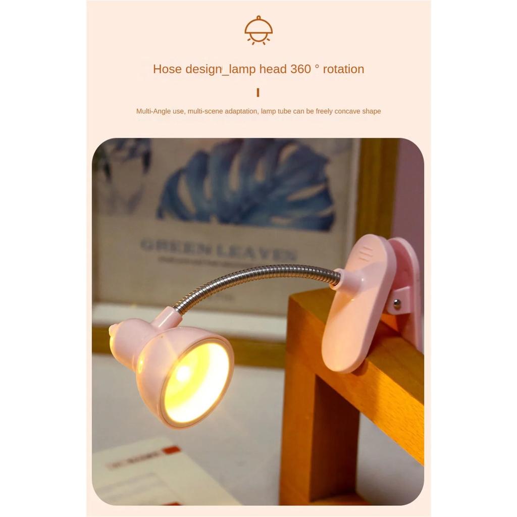 Clip-Buch-Licht, Leselampen, Nachttisch-Clip-Licht, Kinder, batteriebetriebene kleine LED-Leuchten, Nachttischlampe für Studenten, Augenschutz
