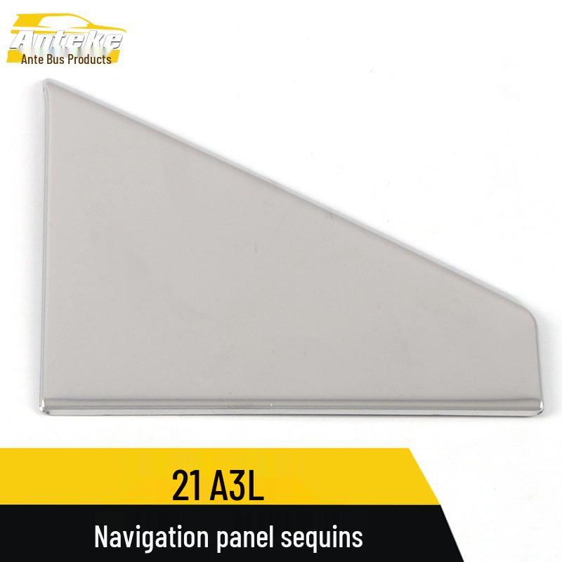 21 A3L Navigation Panel Sequin Frame: Center Console Dashboard Sticker Modification Accessory