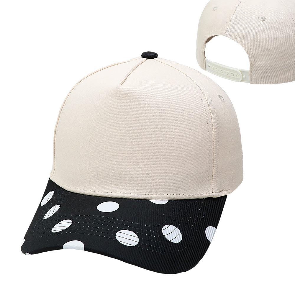 Creative Polka Dot Baseball Cap Hip Hop Sunscreen Hat Versatile Printed Peaked Cap Girl