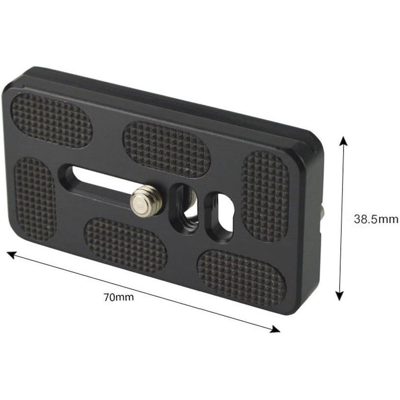 70mm Quick Release Plate Fits Arca-Swiss Standard for Camera Tripod Ballhead