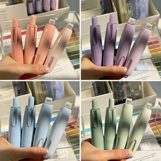 4Pcs Double Sided Application Adhesive Pens Instant Tape Pens Easy Bonding Glue Stick Roller Portable