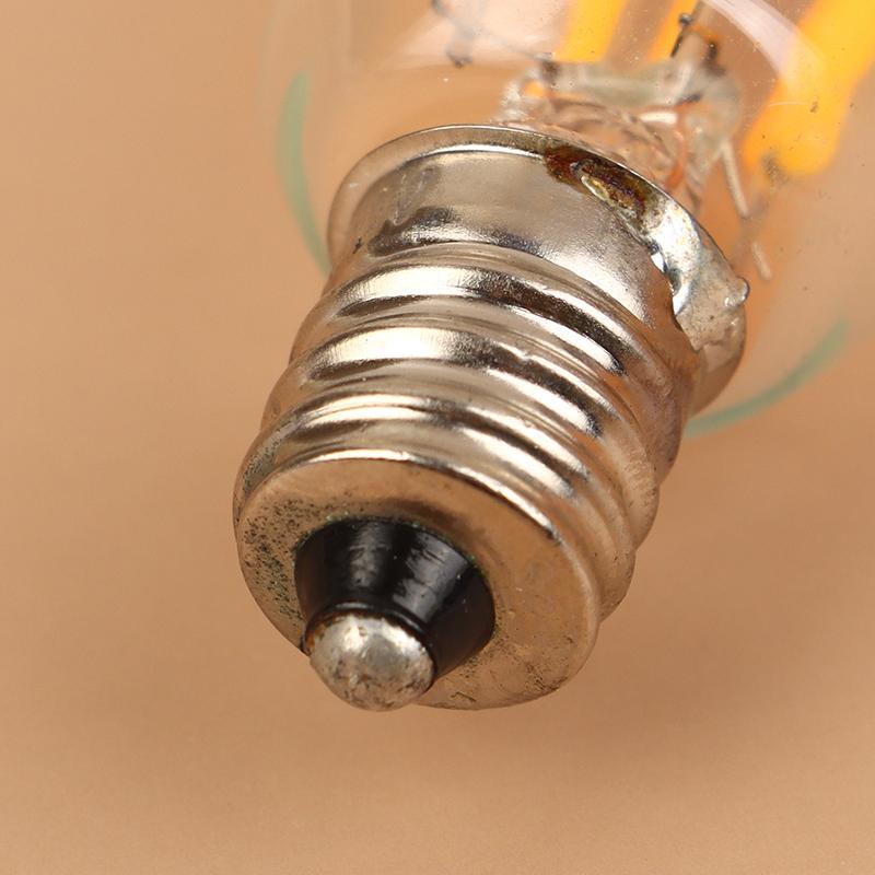 1 szt. Żarówka LED Vintage T20 1W 2W Ciepła Biała 2200K E12 E14 110V 220V Ściemnialna Żarówka Szklana Żarówka Rurkowa do Lodówki