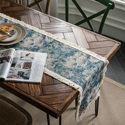 Vier-Jahreszeiten-Tischläufer, Jacquard-Sonnenblume, amerikanische Quaste, Party-Dekoration, amerikanische dekorative Eingangsabdeckung, Handtuch