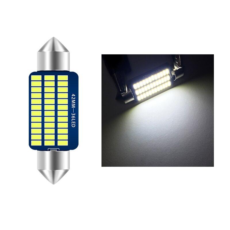 

10 шт. светодиодная гирлянда C5W 31 36 39 41 мм 4014 чипы светодиодные Canbus C10W автомобильный светодиодный внутренний светильник для чтения плафон 12 В 10pcs&31mm белый