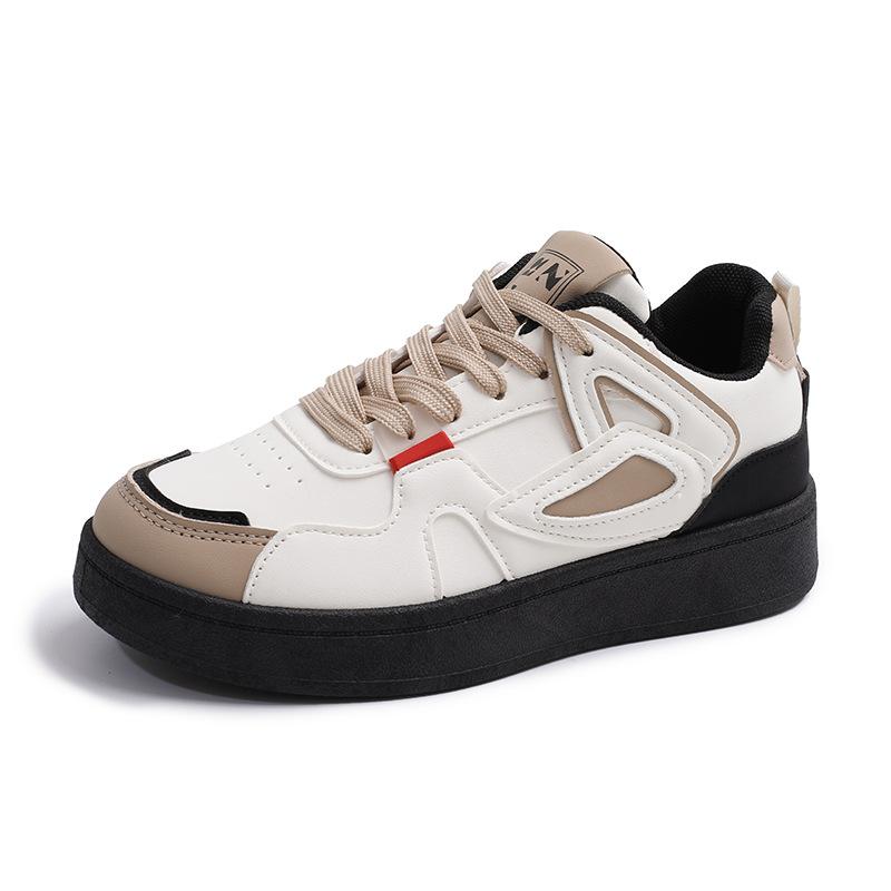 

Women s Outdoor Non Slip Sneakers 2025 Autumn New Vintage Fashion Lace Up Casual Shoes Student Comfortable Height Increase Flats 41 чёрный