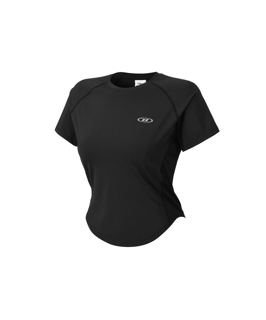 BORN TO WIN W Symbol B Ventilation T-Shirts [Black]