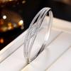 Light Luxury Baby's Breath Zircon Women's Fashionable Simple Opening High-end Versatile Bracelet