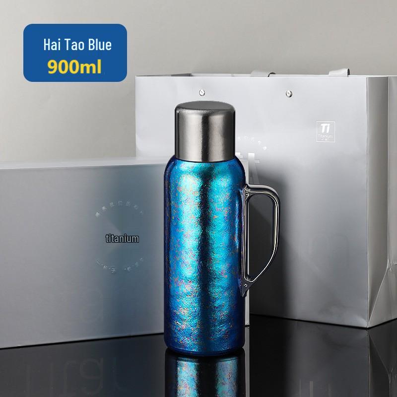 

Large Capacity Titanium Thermos with Temperature Display Lid - Ideal for Office, Home, or Business Gifts