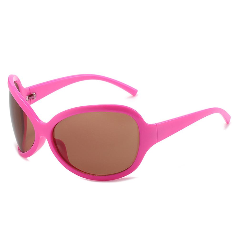 Vintage Oval Sunglasses Goggle Oversized Y2K Punk Sun Glasses Women Men Fashion Wrap Around Shades Eyeglasses De Sol Oculos