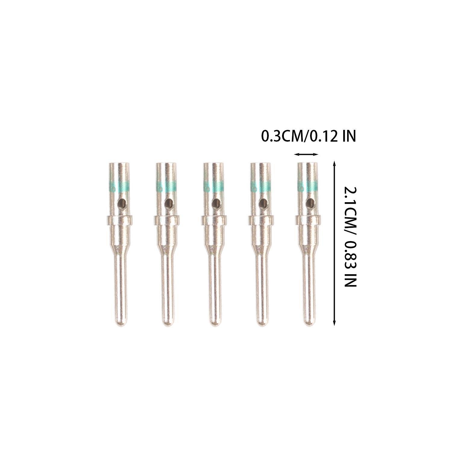 

20pcs DT 1.5mm Series Pin Contact 0462-201-16141 0460-202-16141 Stainless Steel 14-22 AWG Crimp Solid Female Male Terminal
