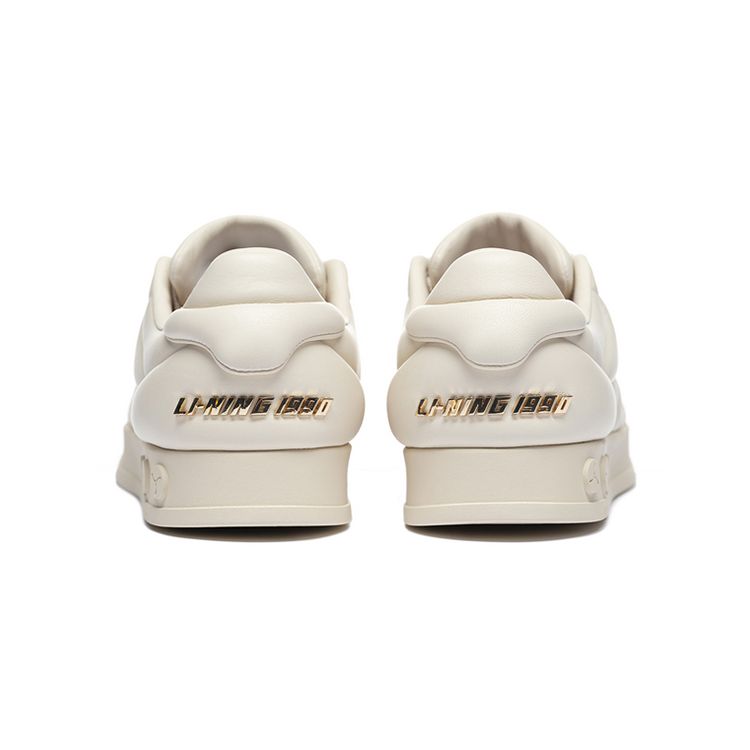 Li-Ning 1990 Wear-Resistant Non-Slip Low-Top Skate Shoes Women Sneakers Swan-White ALHS040-1