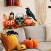 Pvc Pumpkin Halloween Skull Black Bird Maple Leaf Wall Sticker Living Room Decor