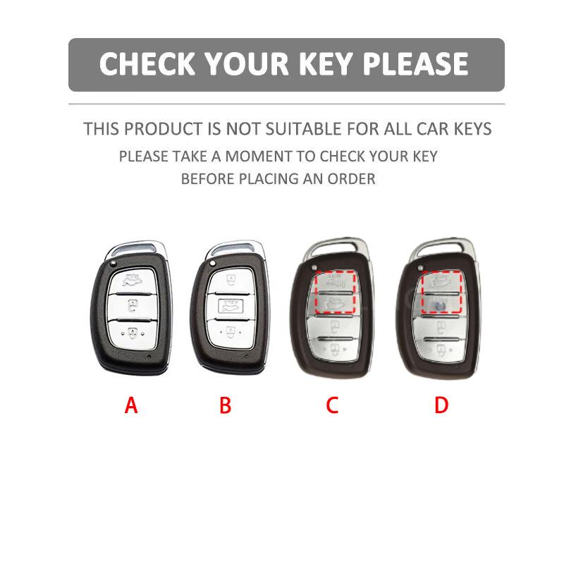 Zinc Alloy Car Key Case For Hyundai Ix35 I40 I20 I10 Tucson Elantra Creta Sonata Ioniq Accent Creata Smart Remote Fobs Cover