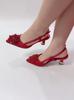 2025 Summer Rhinestone Pointed Toe Women's High Heel Buckle Strap Sandals