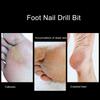 Stainless Steel Round Foot Nail Drill Bit Pedicure Foot Calluses Sanding Polishing Head for Cracked Skin Corns