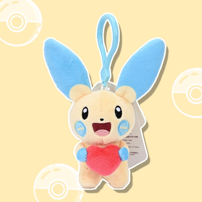 Cute Cartoon Monster Plush Keychain Children Backpack Pendant Soft Doll Toy