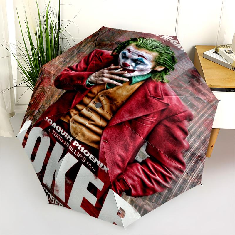 Joker Money Chaos Folding Umbrella 8 Paraphenoid Bones Umbrella Printing Umbrella Umbrella