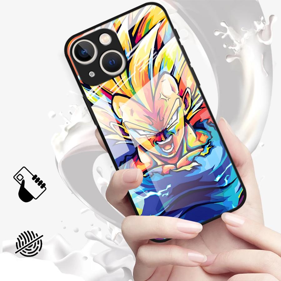 D-ragonS B-allS Vegeta Case for iPhone 17 Pro Max 13 Air 8 15 Plus 16 XR 12 11 14 Glass Phone Cover