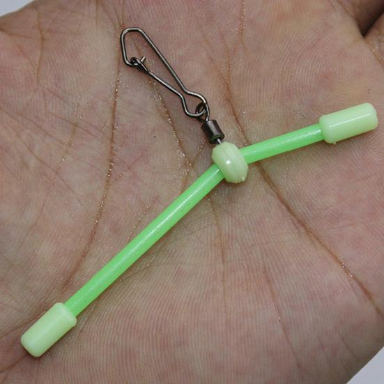 MUQZI Accessorio sportivo 5 pezzi Gancio girevole luminoso Connettore esca Bilancia per linea di pesce per la pesca in mare