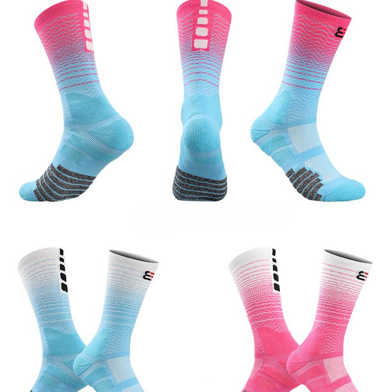 1 Pair Men High Quality Outdoor Sports Socks Breathable Running Cycling Basketball Road Bike Socks