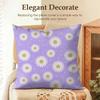 Romantic Daisy Print Spring Cushion Cover Natural Linen Organic Fabric Double-Sided Printing Sofa Home Decor Gift Pillow Case