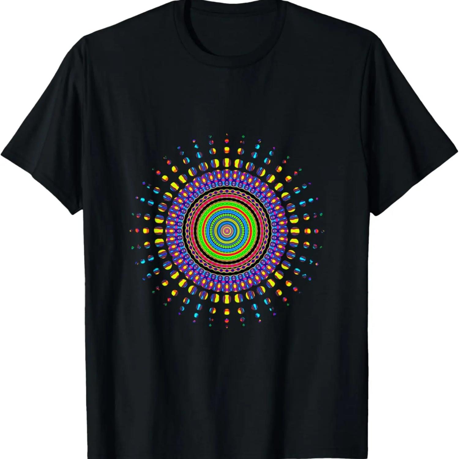 

Really Like Mandala Kaleidoscope Pattern T-Shirt XXXXXL чёрный