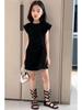 Korean-Style Girls' Sleeveless A-Line Dress - Summer Waist-Fit Fashion for Middle & Big Kids
