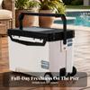 Fishing Box with Pull Rod Portable Wheels Rugged for Lake