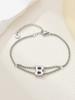New stainless steel wholesale 26 English letters double-layer ring gold-plated bracelet
