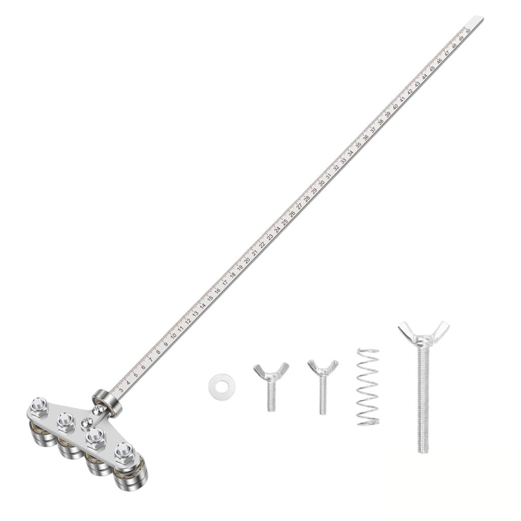 Stainless Steel Precision Cutting Guide 20inch Adjustable Cutting Guide Rail 500mm Circular Saw Rip Fence Kit for Straight Edge