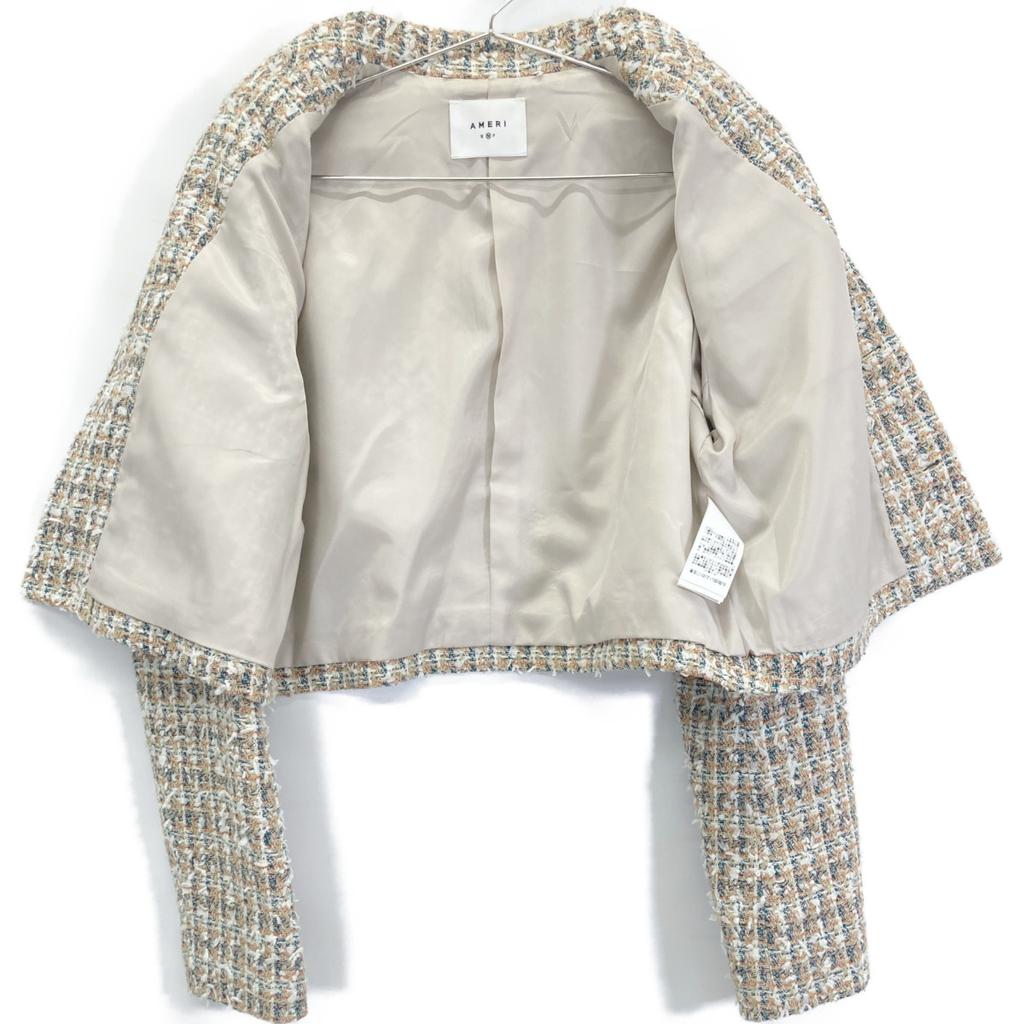 AMERI 01310660040 VESTE TWEED JOUETTE Veste Tweed M BeigeOccasion