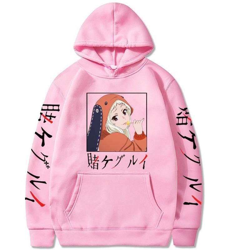 Kakegurui Japanese Animation Men's Hoodie Vintage Unisex Pullover Men Vintage Graphic Hoody Tops Oversize Clothing