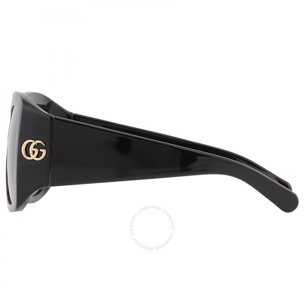 Gucci Grey Ladies Square Sunglasses Gg1402s 001 55