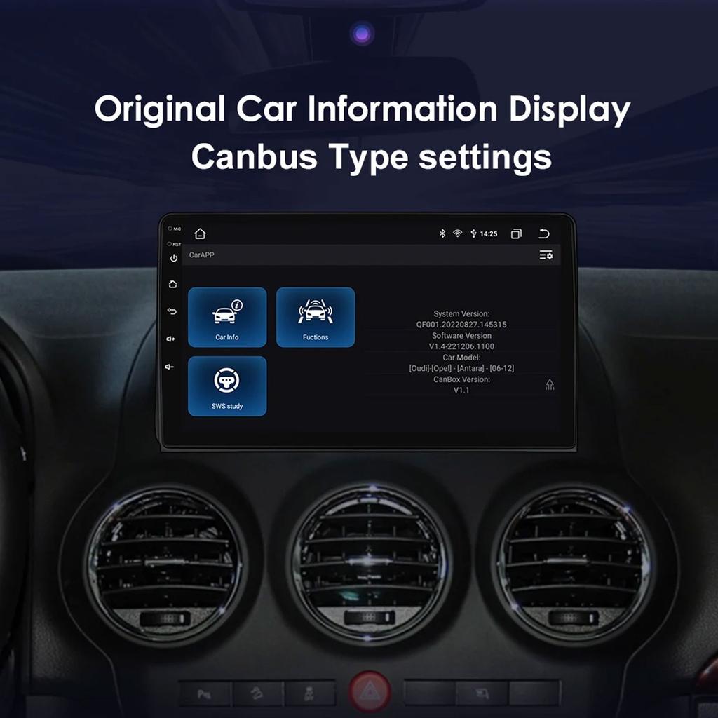 OSSURET 2 Din Android Auto Radio für Opel Antara 1 2006 - 2017 Autoradio Multimedia Video Player Kabelloses CarPlay Auto RDS Stereo Intelligentes Audio