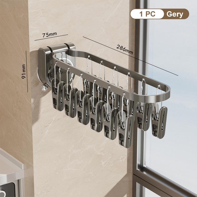 

Балконная сушилка складная и вращающаяся без пробивки присоска настенная вешалка для носков домашнее хранение M&1&12