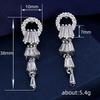 Super Flash Zircon Fairy Earrings, Long Lady Temperament Earrings, Lily Of The Valley Celebrity Bride Super Beautiful Earrings